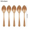Rose Gold Party Disposable Tableware Set Paper Plate Cup Kids Adult Birthday - FLUFFI