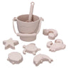 Silicone Beach Toy Set |Bucket + 6 Accessories - FLUFFI