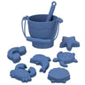 Silicone Beach Toy Set |Bucket + 6 Accessories - FLUFFI