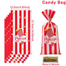Striped Popcorn Paper Bags | Snack Containers | Movie Night - FLUFFI