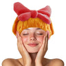 Women Microfiber Hair Towel Wrap Quick Drying Cute Shower Cap with Bowknot Soft Hair Dryer Cap Water Absorbent Hair Towel - FLUFFI