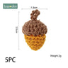 Wooden Crochet Beads Panda Chewable Beads DIY Wooden Teething Knitting Beads Jewelry Crib Sensory Toy Baby Teether - FLUFFI