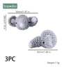 Wooden Crochet Beads Panda Chewable Beads DIY Wooden Teething Knitting Beads Jewelry Crib Sensory Toy Baby Teether - FLUFFI