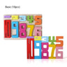 Wooden Educational Digital Blocks, Creative Puzzles, Stacking Toys, Fun Brain - Burning, Early Education Topics, Montessori Style - FLUFFI