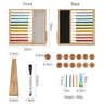 Wooden Montessori Math Toys Multifunction Abacus Toys Magnetic Blackboard Abacus Teaching Aid Educational Toys for Children Gift - FLUFFI