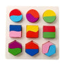 Wooden Puzzle Montessori Toys for Baby 1 2 3 Years Old Kids Alphabet Number Shape Matching Games Children - FLUFFI