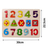 Wooden Puzzle Montessori Toys for Baby 1 2 3 Years Old Kids Alphabet Number Shape Matching Games Children - FLUFFI