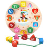 Wooden Puzzle Montessori Toys for Baby 1 2 3 Years Old Kids Alphabet Number Shape Matching Games Children - FLUFFI