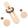 Wooden Ring Unlocking Game,Magic Ring Escape Classic Puzzle Toy, Kongming Lock Luban Lock Intelligence Toy - FLUFFI