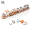 Wooden Train Montessori Toys - Number of Wood Baby'S Toys - FLUFFI