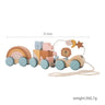 Wooden Train Montessori Toys - Number of Wood Baby'S Toys - FLUFFI