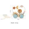 Wooden Train Montessori Toys - Number of Wood Baby'S Toys - FLUFFI