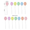 1 Set Newborn Acrylic Balloon Milestone1 - 12 Month Cardbaby Milestone Infant Born Photography Props Birthday Party Decoration - FLUFFI