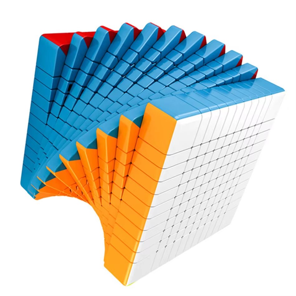 11X11 Cube MOYU Cubing Classroom Meilong 11X11 Magic Cube Stickerless Plastic 11 Layer Puzzle Speed Magic Cube TOYS Brain Teaser - FLUFFI