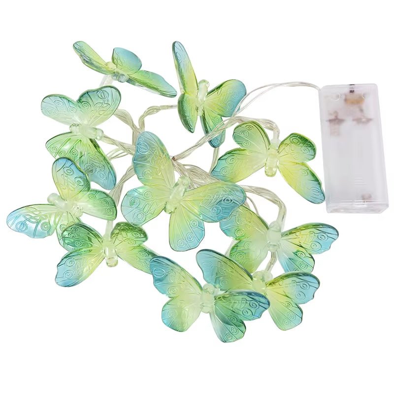 1.5M 10LED Butterfly Fairy Light Strings Garland Girls Butterfly Brithday Party Wedding Home Decorations Kids Christmas Gift - FLUFFI