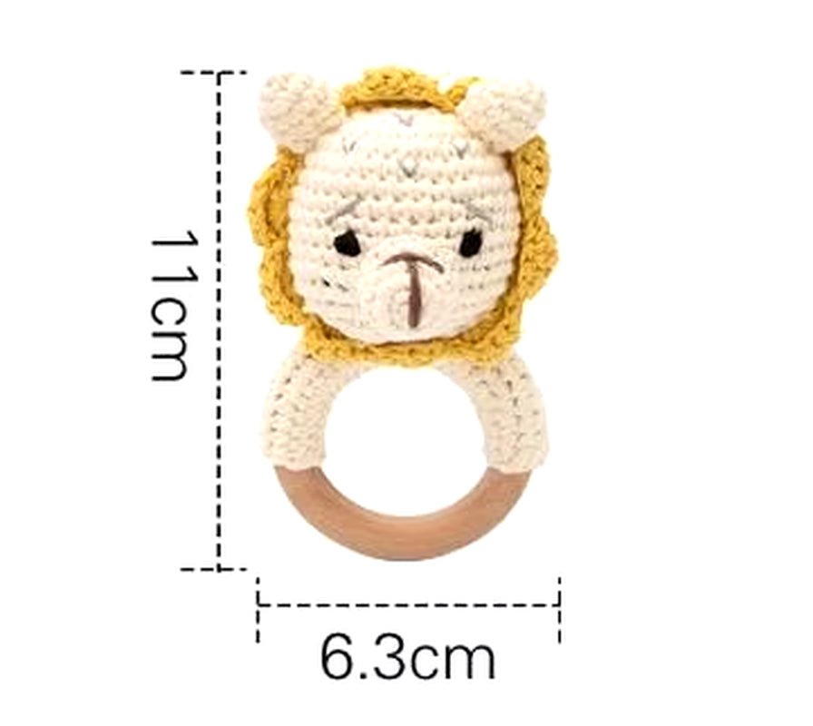 1Pc Baby Teether Silicone Beads Wooden Baby Pacifier Chain Baby Pram Crib DIY Customized Rattle Soother Bracelet Teether - FLUFFI