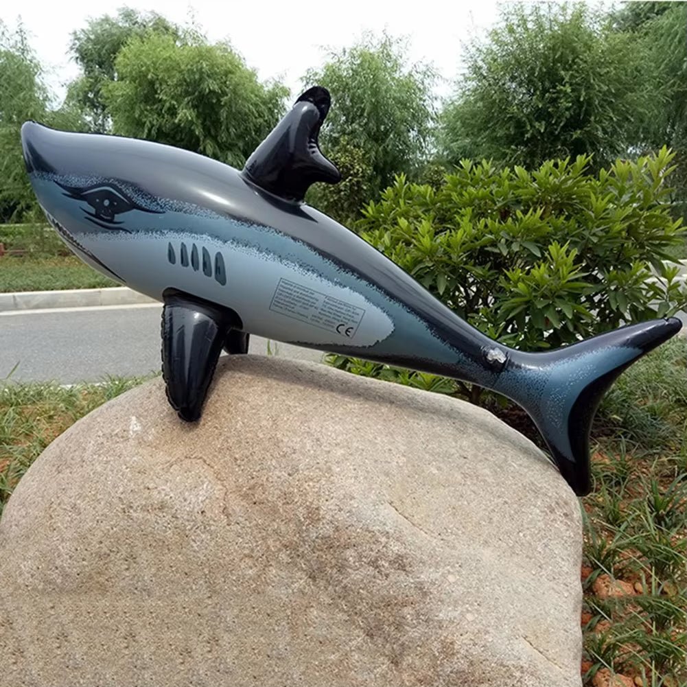 1PCS Floating Shark Float Toy Kids Adults Inflatable Water Swimming Pool Simulation Whale Fish Animals Toys Pool Accessories ﻿ - FLUFFI