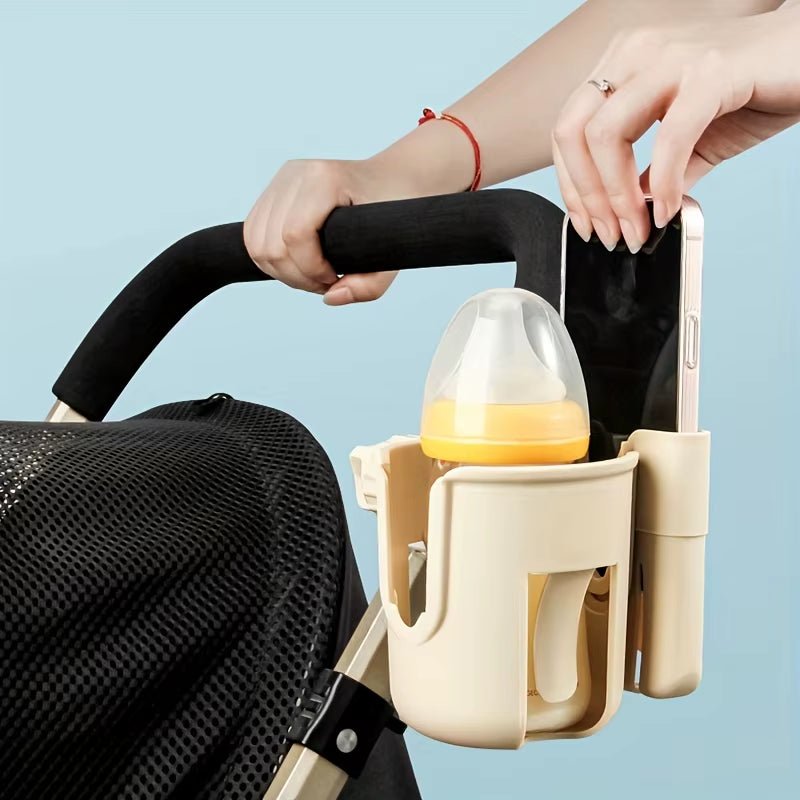 2 - In - 1 Universal Stroller - Water Cup Holder x Phone Holder - Universal Bottle Holder - FLUFFI