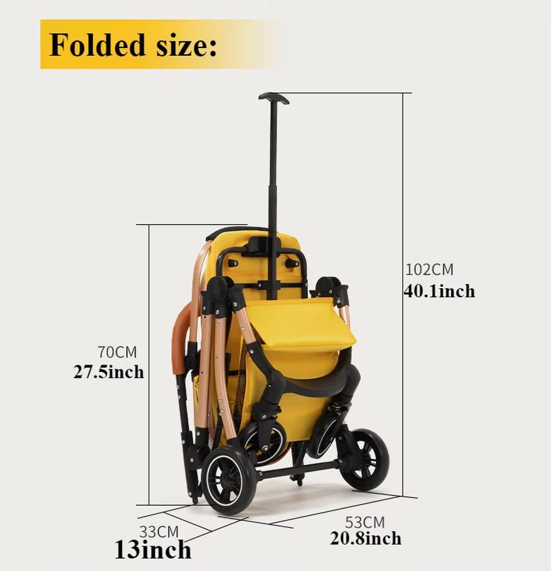 2 In1 Pet Stroller for Medium/Large Dog/Cat One Click Folding Portable Dog Bassinet Detachable Pet Trolly Cart with Canopy Brake - FLUFFI