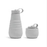 20Oz Silicone Collapsible Water Bottle Compressible Bottle Retractable Cup Sports Travel Portable Pot Belly Cup Outdoor Kettle - FLUFFI