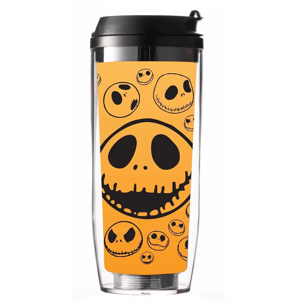 350ML the Nightmare before Christmas Straw Cup Women Men Cartoon Jack Skellington Portable Water Cup Anime - FLUFFI