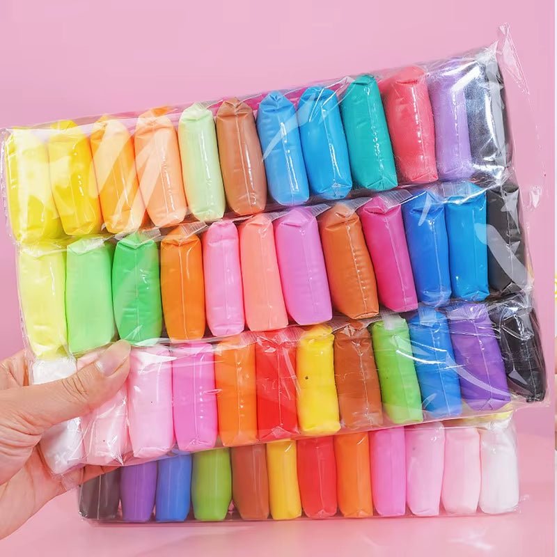 36 Color Super Light Clay Air Dry Polymer Modelling Clay with 3 Tools Soft Creative Educational Slime DIY Toys for Kids Gifts - FLUFFI