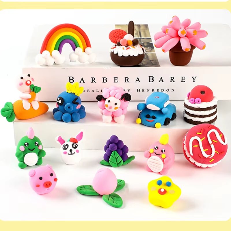 36 Color Super Light Clay Air Dry Polymer Modelling Clay with 3 Tools Soft Creative Educational Slime DIY Toys for Kids Gifts - FLUFFI