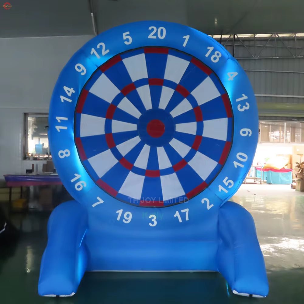 3M - 10Ft Oxford Inflatable Dart Board wi LED Lighting Golf Dart Toss Carnival Games for Sale - FLUFFI