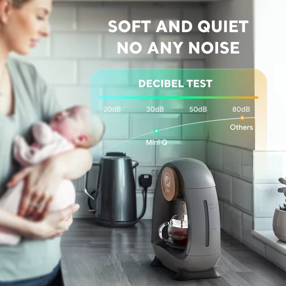 4 - 8 Oz Single Serve Coffee Maker 2 in 1 Americano Mini Coffee Machine Compatible with Coffee Ground &K Cup,Automatic Drip Coffee - FLUFFI