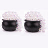 DIY Bubbling Cauldron Set Halloween Decorations Indoor ,Black Plastic Bowl Decoration for Home Kitchen Room Party Table