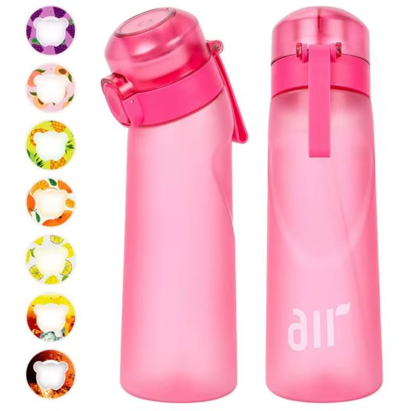 Air Water Bottle with 1Pc Random Flavor Pods Portable Transparent with Straw Leak Proof Suitable for Outdoor Sports - FLUFFI