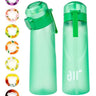 Air Water Bottle with 1Pc Random Flavor Pods Portable Transparent with Straw Leak Proof Suitable for Outdoor Sports - FLUFFI