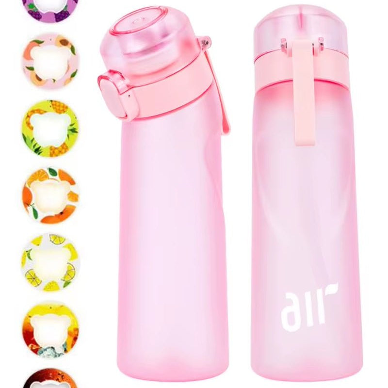 Air Water Bottle with 1Pc Random Flavor Pods Portable Transparent with Straw Leak Proof Suitable for Outdoor Sports - FLUFFI