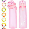 Air Water Bottle with 1Pc Random Flavor Pods Portable Transparent with Straw Leak Proof Suitable for Outdoor Sports - FLUFFI