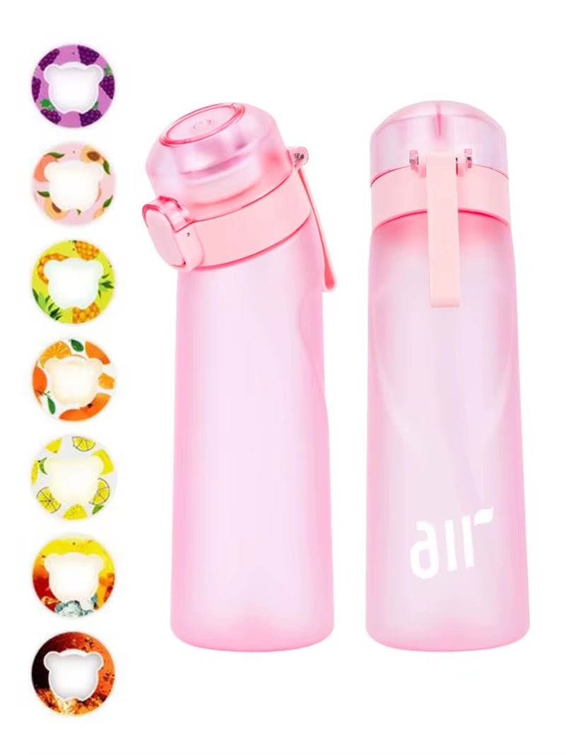 Air Water Bottle with 1Pc Random Flavor Pods Portable Transparent with Straw Leak Proof Suitable for Outdoor Sports - FLUFFI