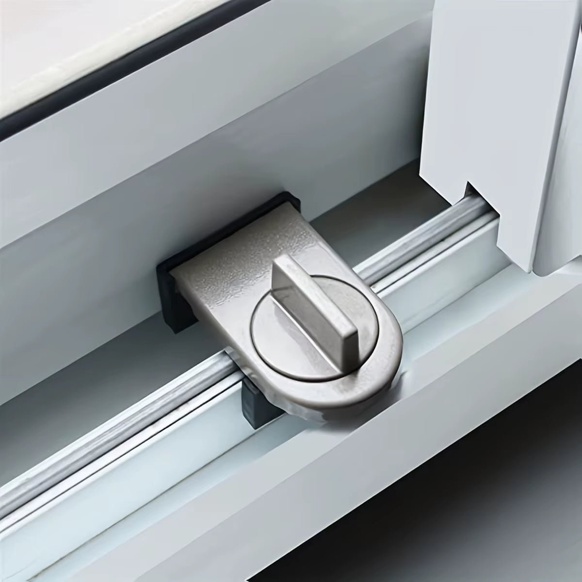Aluminum Alloy Sliding Door and Window Safety Lock, Sliding Sash Stopper, Cabinet Locks Straps, Security Anti - Theft Lock - FLUFFI