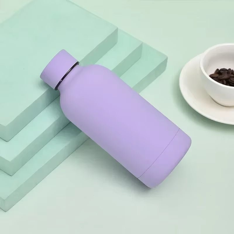 American Small Stainless Steel Thermos Cup Mini Sports Kettle Frosted Thermos Bottle - FLUFFI