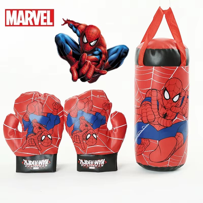 Anime Marvel Spiderman Kids Toy Gloves Children'S Boxing Gloves Suit Cartoon Heros Spiderman Print Boys Girls Birthday Gifts - FLUFFI