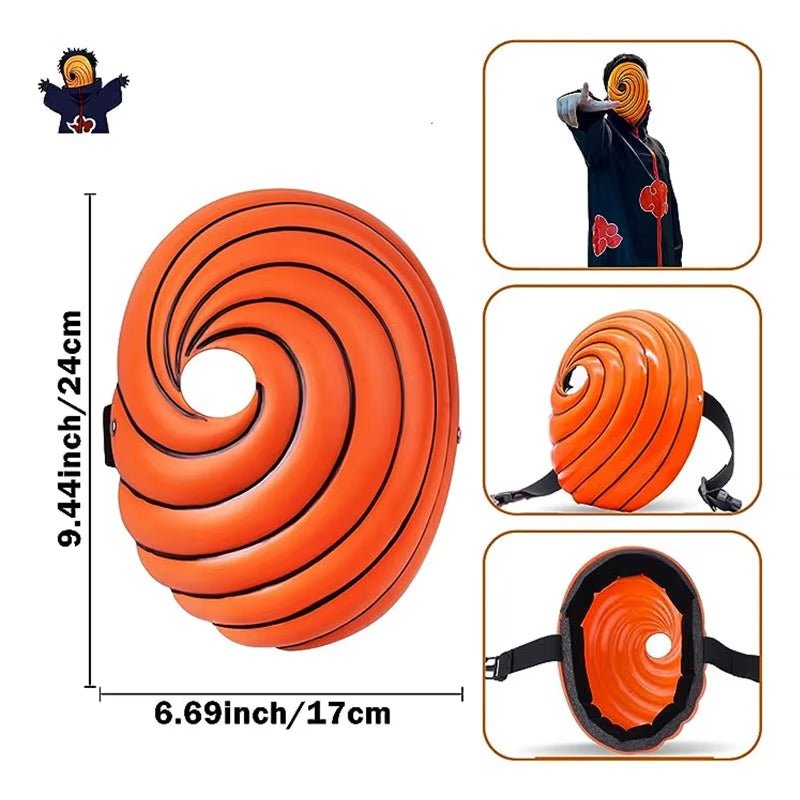 Anime Narut Resin Mask Costume Props Halloween Party Gift for Kids Ninja Anime Uchiha Cosplay Male and Female Masks - FLUFFI