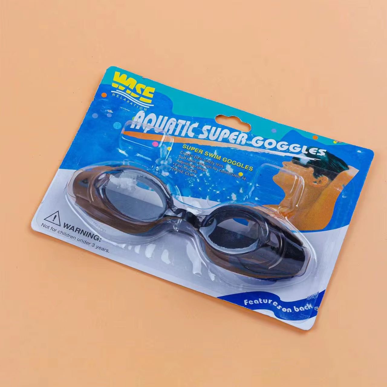 Anti - Fog Transparent Swimming Goggles Diving Adult and Children'S Goggles Free Nose Clip Earplugs Adjustable Elasticity - FLUFFI