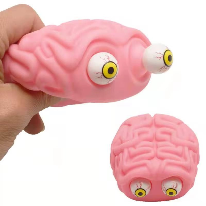 Anti Stress Flippy Brain Squishy Eye Popping Squeeze Fidget Toy Cool Stuff Kids ADHD Autism Anxiety Relief Toy - FLUFFI