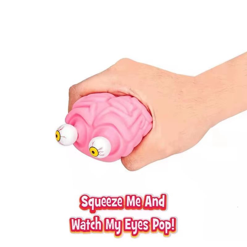 Anti Stress Flippy Brain Squishy Eye Popping Squeeze Fidget Toy Cool Stuff Kids ADHD Autism Anxiety Relief Toy - FLUFFI