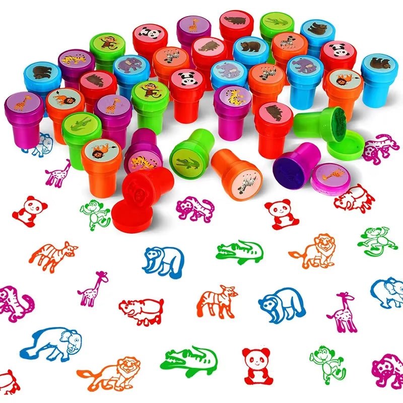Assorted Stamps | Self - Ink Stamps | Smiley Face Seal | DIY Painting - FLUFFI