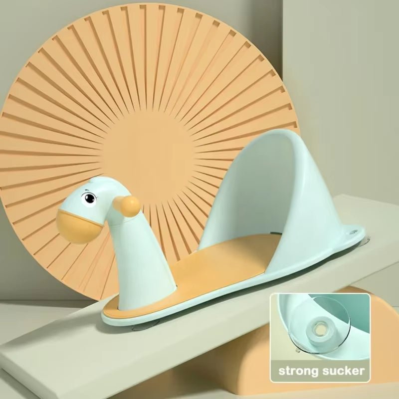Baby Bath Seat Infant Bathtub Seat Chair for Toddler Shower Newborn Cute Bathing Seat Non - Slip Soft Mat for Babies 6 Months & Up - FLUFFI