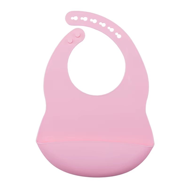 Baby Bib Adjustable Animal Picture Waterproof Saliva Dripping Bibs Soft Edible BPA Free Silicone Saliva Towel Drooling Baby Scar - FLUFFI