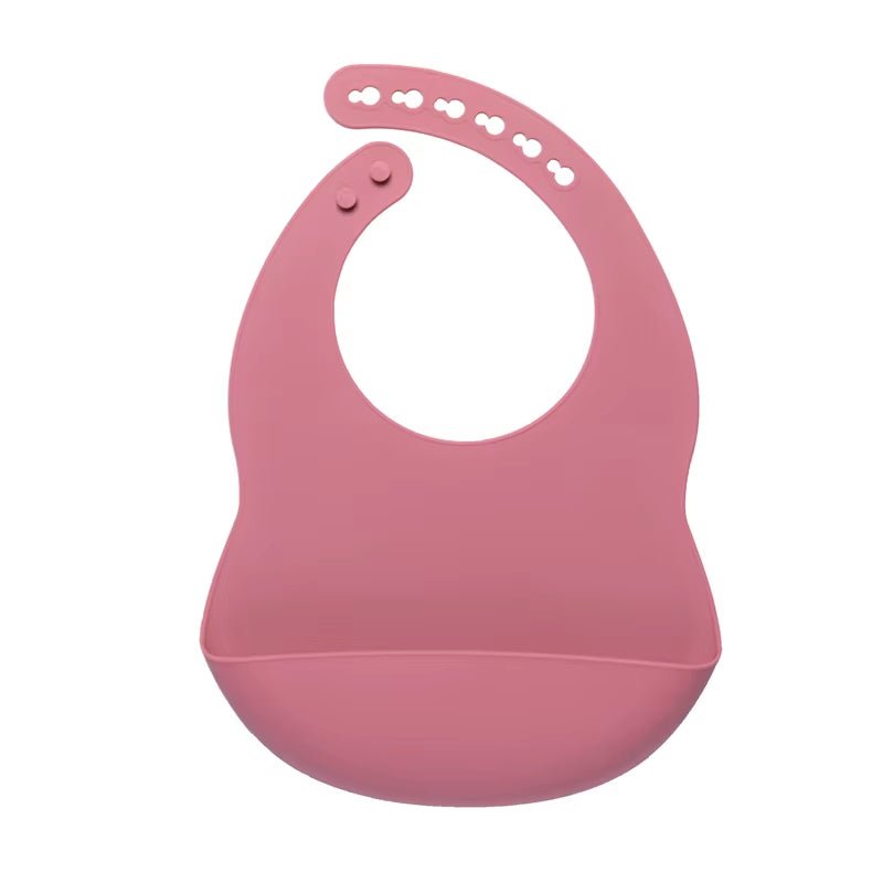 Baby Bib Adjustable Animal Picture Waterproof Saliva Dripping Bibs Soft Edible BPA Free Silicone Saliva Towel Drooling Baby Scar - FLUFFI