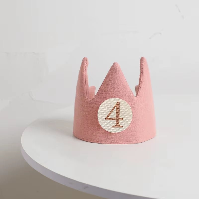 Baby Birthday Party Hat Set Crown Headband Magic Wand Toy Banner Cake Birthday for Kids Party Photography Props 1 - 6 Years Gifts - FLUFFI