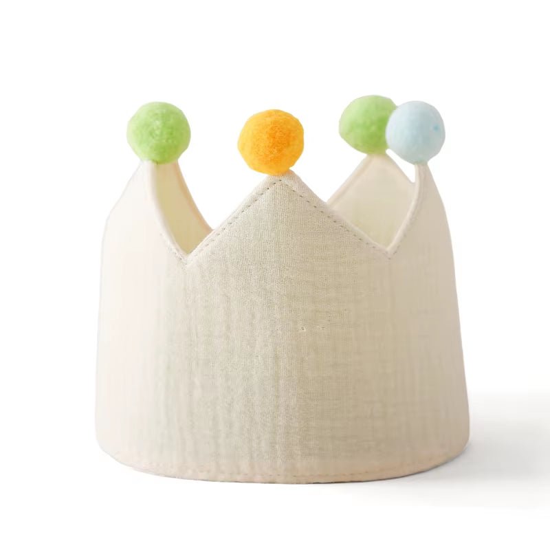 Baby Birthday Party Hat Set Crown Headband Magic Wand Toy Banner Cake Birthday for Kids Party Photography Props 1 - 6 Years Gifts - FLUFFI