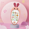 Baby Cell Phone Toy with Early Education & Music, Learning Educational Fake Phone for Kids, Sensory Toys for Toddlers Kids - FLUFFI