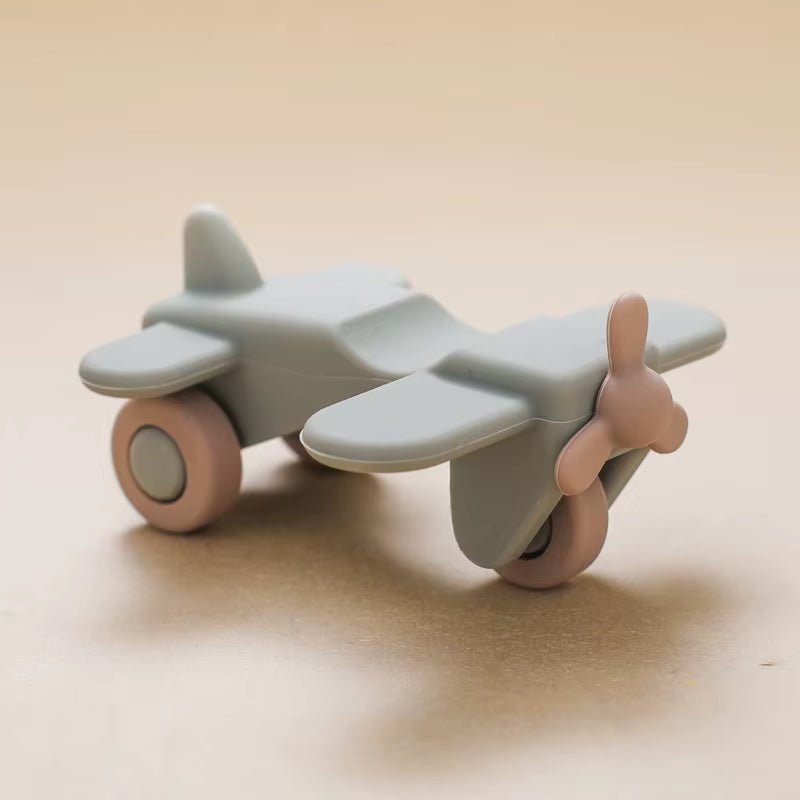 Baby Montessori Ambulances Truck Toy Food Grade Silicone Car 0 - 12 Month Newborn Baby Educational Toy Gift Cartoon City Kid Game - FLUFFI